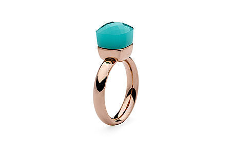 Ring Firenze rosegold aqua opal