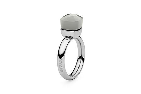 Ring Firenze silber light grey opal