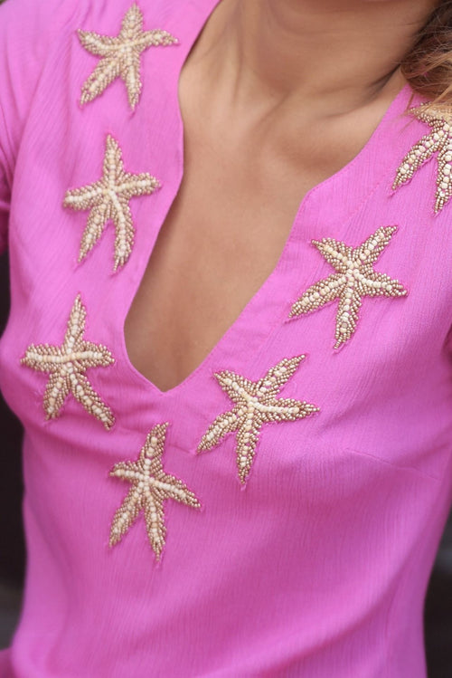 Tunika/Dress Starfish pink