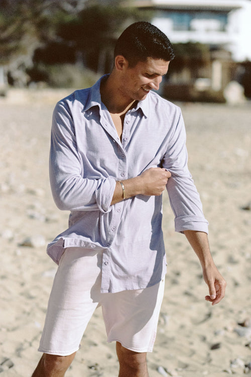 Shirt long sleeve lavander