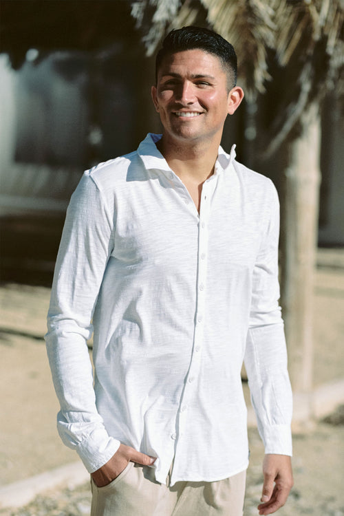 Shirt long sleeve white