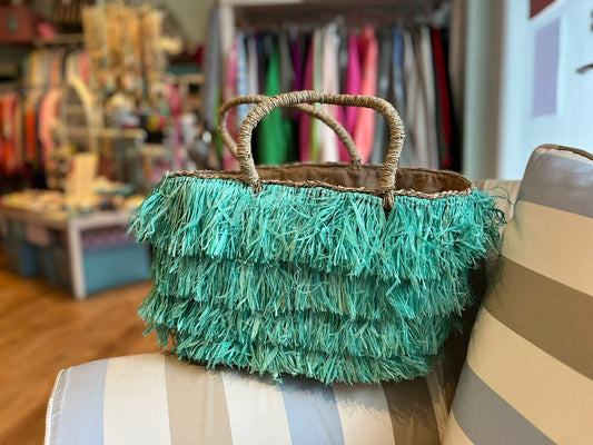 Bast Korb "Fringes" Size L