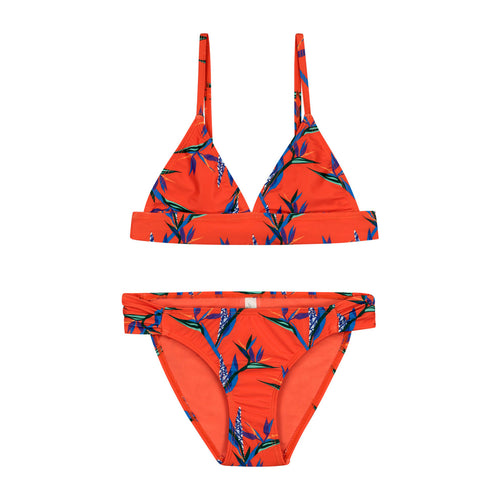 Girls Bikini Crane Flower