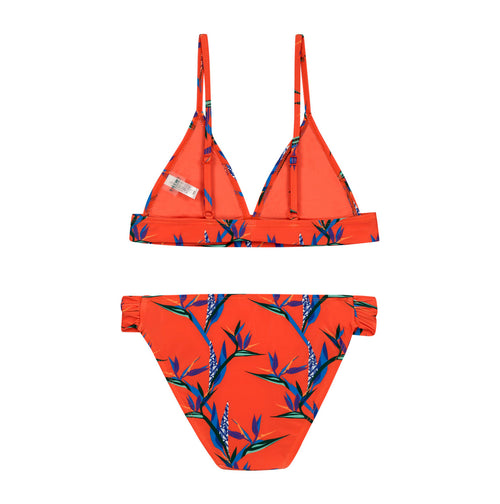 Girls Bikini Crane Flower