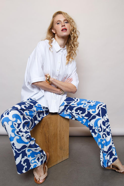 Emily Bluse loose Style white