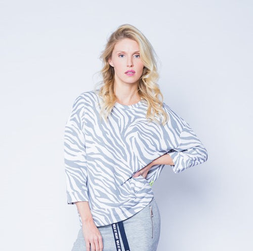 Sweater grey Zebra