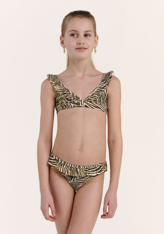 Girls Bikini Zanzibar Zebra