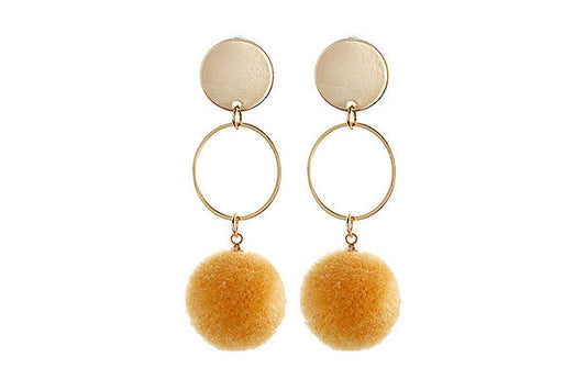 Ohrringe Single pompom