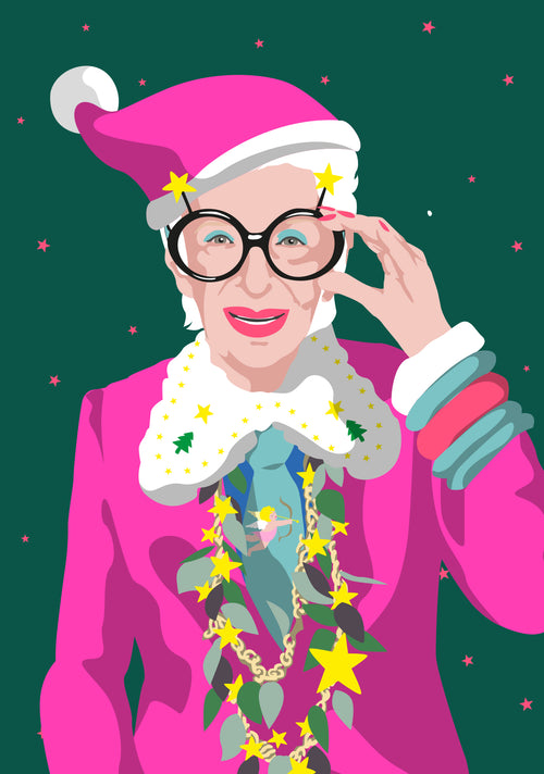 Postkarte "Fashion Icon Xmas"