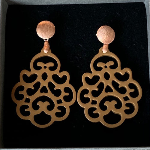 Hornohrringe Orchid rosegold