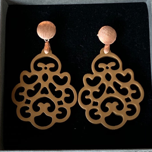Hornohrringe Orchid rosegold