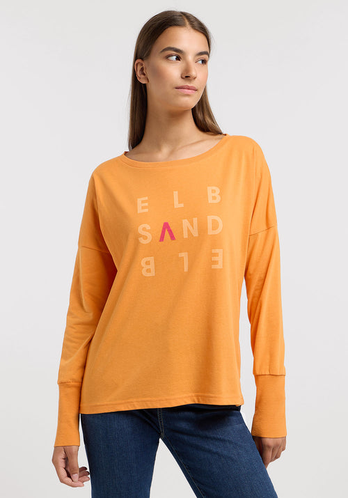 Elbsand Shirt loose Ingiara sunset orange