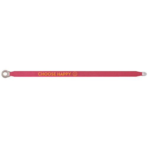 Sorbet Satin Bracelets CHOOSE HAPPY