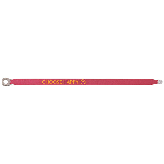 Sorbet Satin Bracelets CHOOSE HAPPY