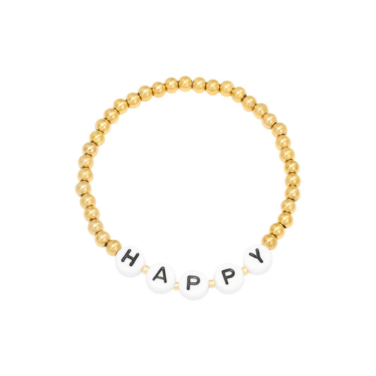 Armband Happy dünn