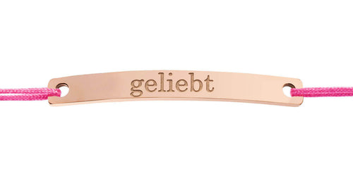 Sprucharmband  geliebt rosegold