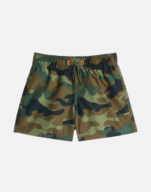 Short Boys Camounflage Vintage deep forest