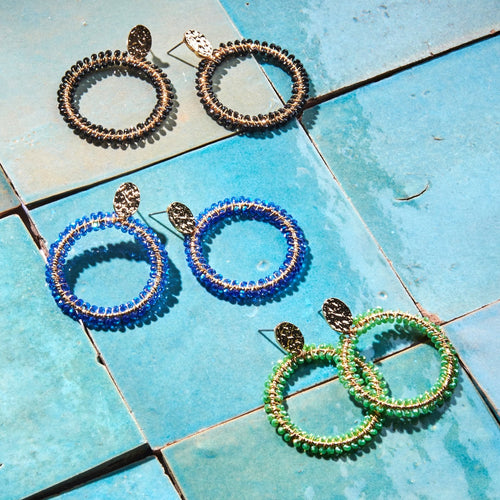 Ohrringe Glitter Circle