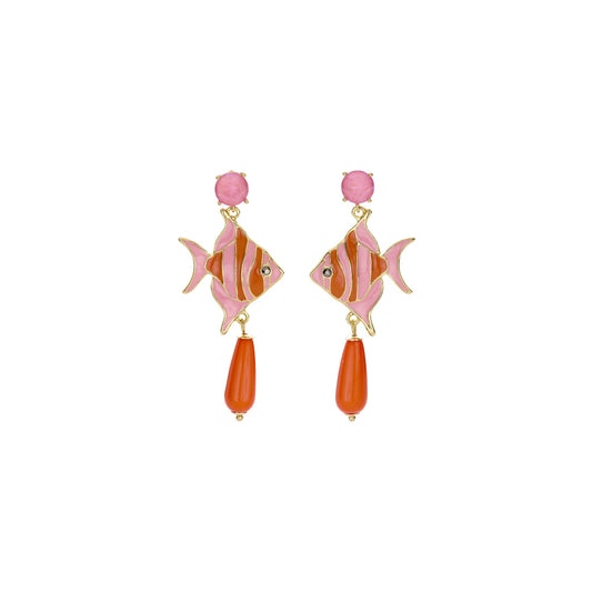 Ohrstecker "Email Fisch"