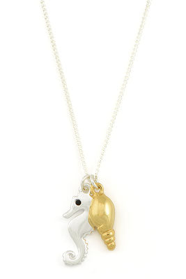Kette Seahorse&Seashell