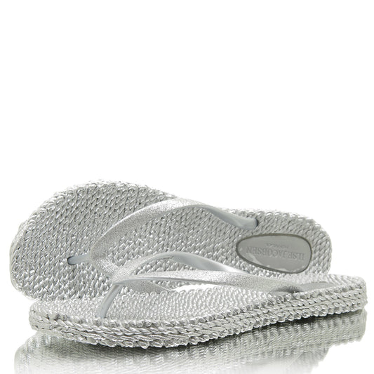 Ilse Jacobsen Flip Flops Glitter silber