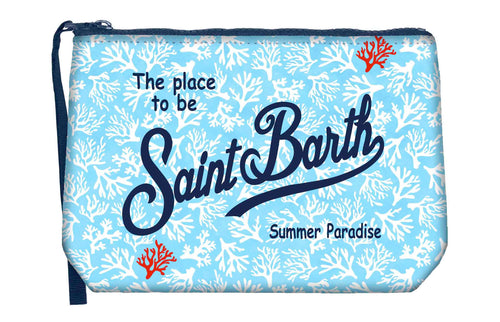 Aline Pochette Scuba Coral Motif