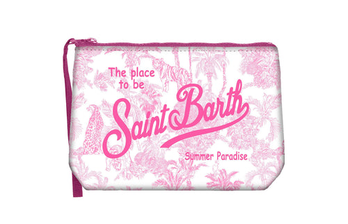 Aline Pochette Sponge "Jungle Oceania" soft pink