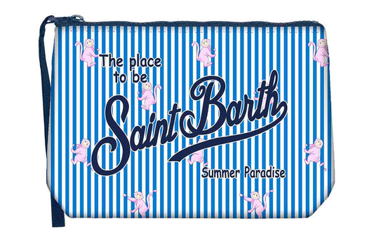 Aline Pochette Scuba Monkey Stripes