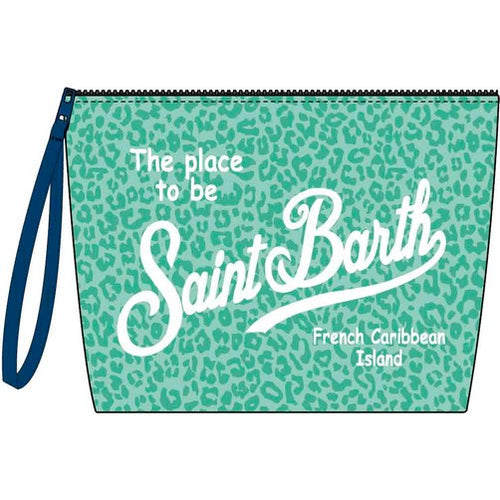 Aline Pochette Sponge Pastell Leopard mint