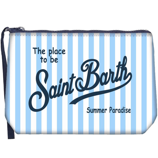 Aline Pochette Sponge Stripes light blue