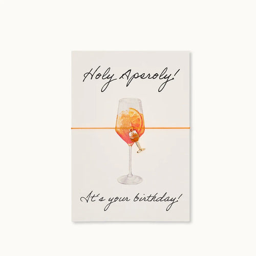 Armbandkarte "Holy Aperoly! Happy Birthday"