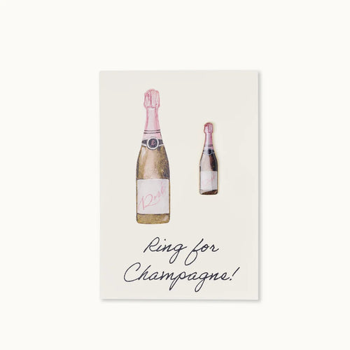 Pin Karte " Ring for Champagne"