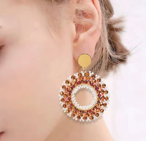 Ohrstecker Beads "Brownie"