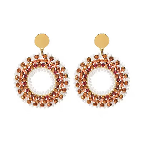 Ohrstecker Beads "Brownie"