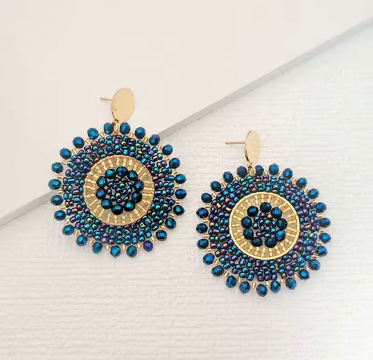 Ohrstecker Beads "Midnight"