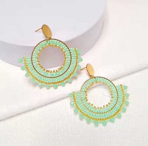 Ohrstecker Beads "Mint Dreams"