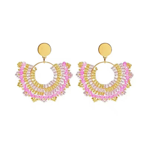 Ohrstecker Beads "Pink Lady"
