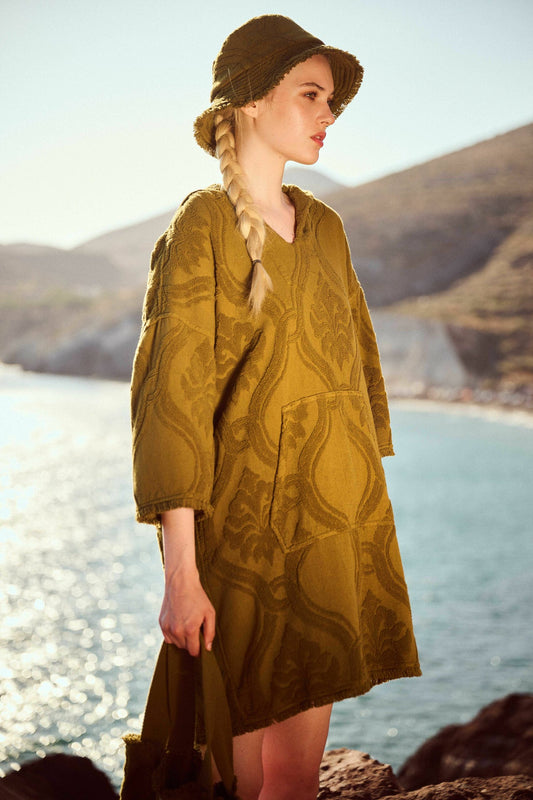 Frottee Dress Prasino Marmaro