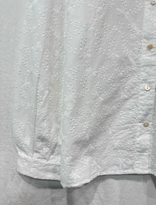 Bluse "Flower" mit Rüschenleiste