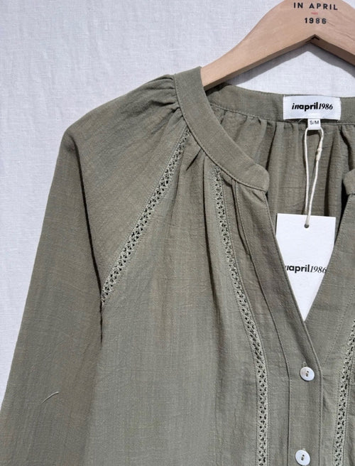 Bluse "Juliette" khaki