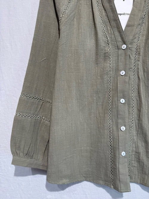 Bluse "Juliette" khaki