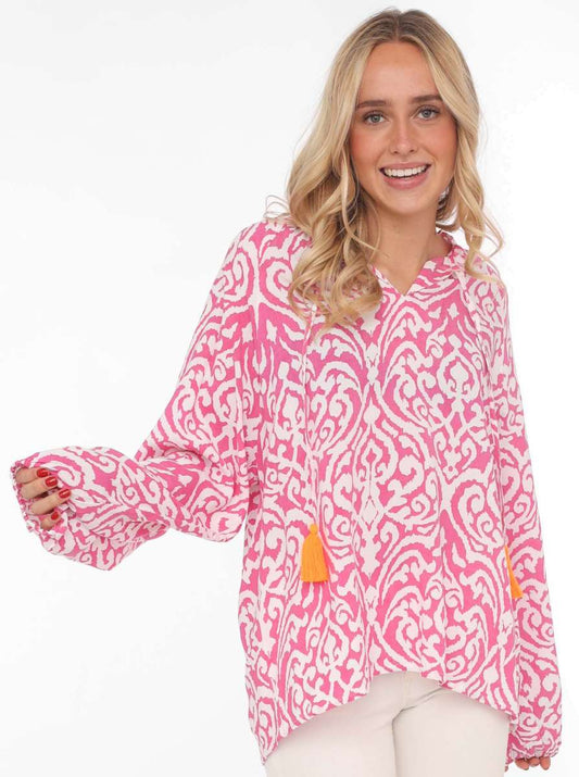 Bluse "Ornamente" bunt