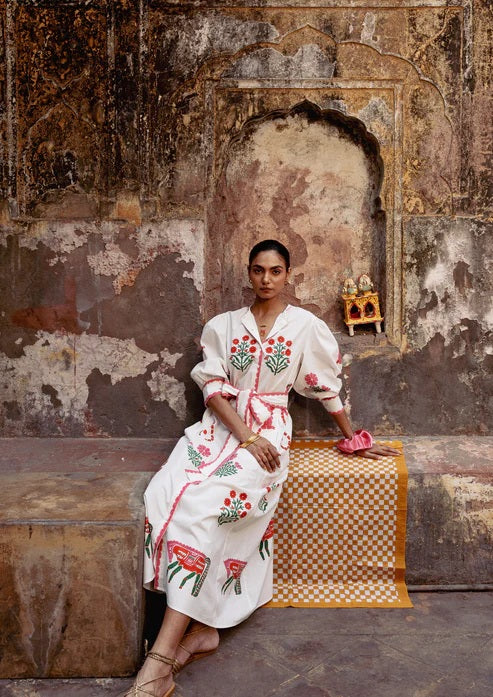 Chaupad Hemdkleid "Jodhpur" rot