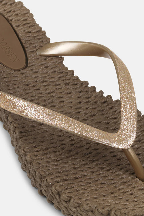 Ilse Jacobsen Flip Flops Cheerful Glitter Cub Brown