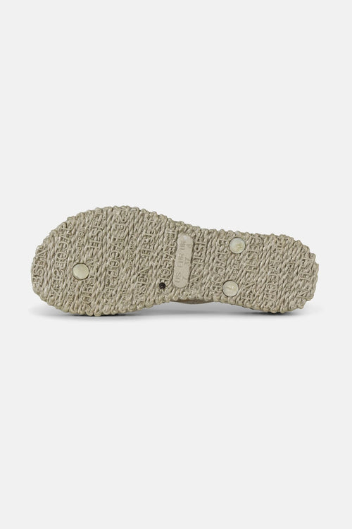 Ilse Jacobsen Plateau Flip Flops Glitter Platin