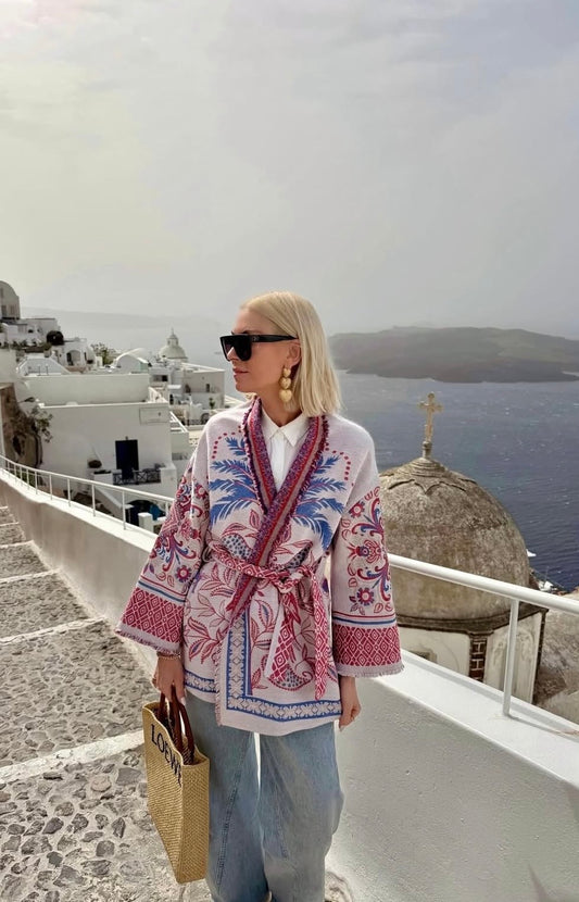 Kimono Strickjacke "Palm"