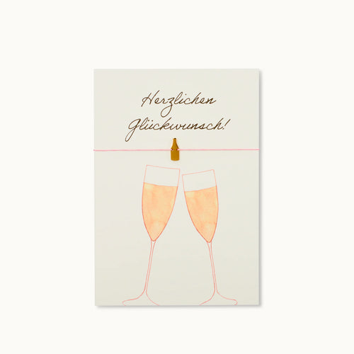 Armbandkarte "Champagner"