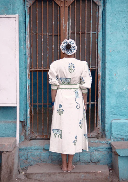 Chaupad Hemdkleid "Jodhpur" blau