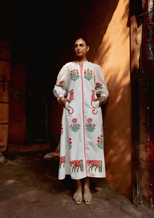Chaupad Hemdkleid "Jodhpur" rot