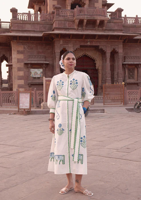 Chaupad Hemdkleid "Jodhpur" blau